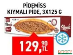PİDEMİSS KIYMALI PİDE 3X125 G fiyat ve kampanya bilgisi